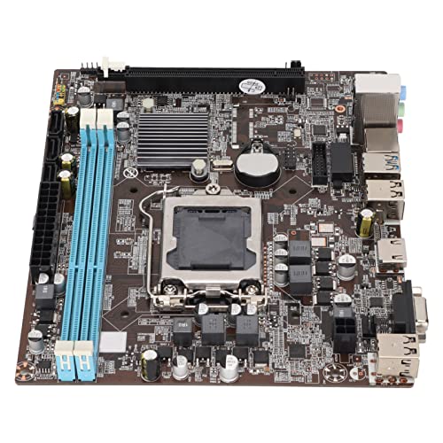 Motherboard für LGA 1151, DDR3-Motherboard für Intel H110, mit Baffle SATA-Kabel, PC-Motherboard für Desktop-Computer von PUSOKEI