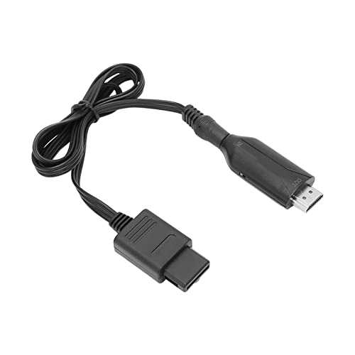 N64 zu HDMI Konverter Adapter, Spielekonsolen HD Videokonverter mit Netzkabel, Unterstützung für N64, NGC, SNES Anzeigemodus, Plug and Play HDMI Link Kabel von PUSOKEI