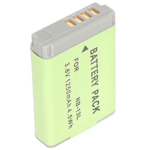 NB 13L Lithium-Ionen-Akku, 3,6 V, 1250 MAh, Ersatz für G7X2 G7X3 G5X G9X SX720HS SX730 G1 Mark Ⅱ Mark2 MarkⅢ Kamera, Zusätzliche Stromversorgung, Kompakt und Klein, Mehrfacher NB 13L Lithium-Ionen-Akku, 3,6 V, 1250 MAh, Ersatz für G7X2 G7X3 G5X G9X SX720HS SX730 G1 Mark Ⅱ Mark2 MarkⅢ Kamera, Zusätzliche Stromversorgung, Kompakt und Klein, Mehrfacher von PUSOKEI