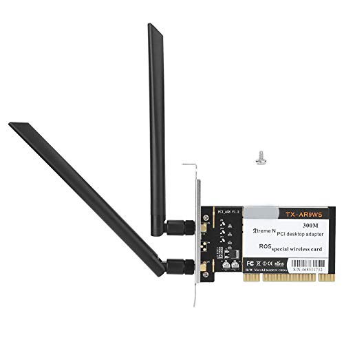 PC-Netzwerkkarte 2,4/5-GHz-Computer-Wif-Adapterkarte Wif-Karte für AR9220 PCI-Desktop-WLAN-Adapter WiFi-Kartenchip für AR9220 mit für von PUSOKEI