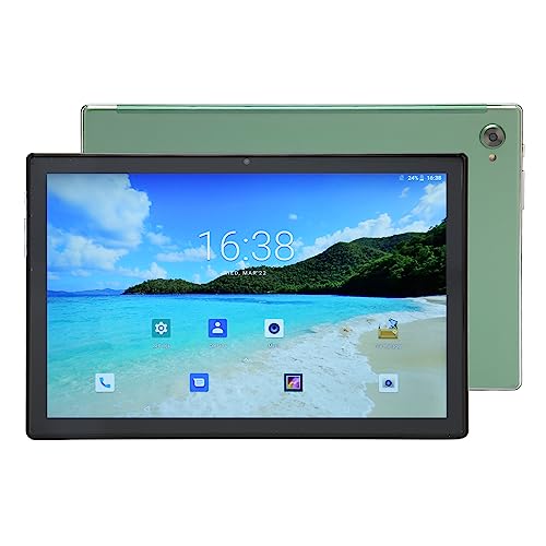 PUSOKEI 10,1 Zoll 2 in 1 Tablet, 8 Kern Prozessor, 8 GB RAM 256 GB, für12, FHD Display, 7000 mAh Akku, Dual SIM, Dual Kamera mit BT Tastatur (EU-Stecker) von PUSOKEI