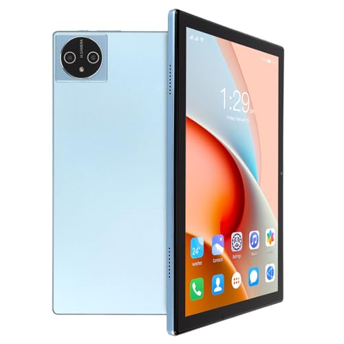 PUSOKEI 10,1 Zoll FHD Bildschirm, Dual Kamera und Lautsprecher, 8 GB RAM, 256 GB ROM, 7000 mAh Akku, für12 Tablet PC mit Tastatur und Hülle (EU-Stecker) von PUSOKEI