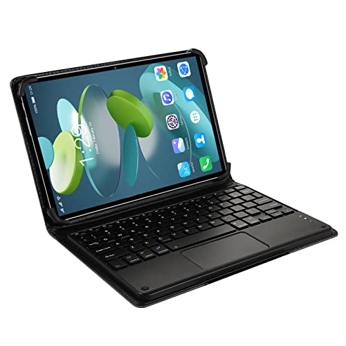 PUSOKEI 10,1 Zoll FHD Tablet, 8 GB RAM, 256 GB ROM, Octa Core CPU, Dual Kamera, 5G WLAN, 4G LTE, BT Tastatur und Hülle Im Lieferumfang Enthalten, für12 (EU-Stecker) von PUSOKEI