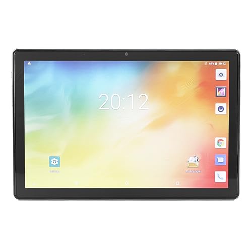 PUSOKEI 10,1 Zoll Smart Tablet mit BT Headsets, 4G LTE 5G WiFi 10 Core Tablet PC für Android 12.0, 12 GB 256 GB, 10 Core, 1920 X 1200, 8 MP 20 MP Dual Kamera (Grau) von PUSOKEI