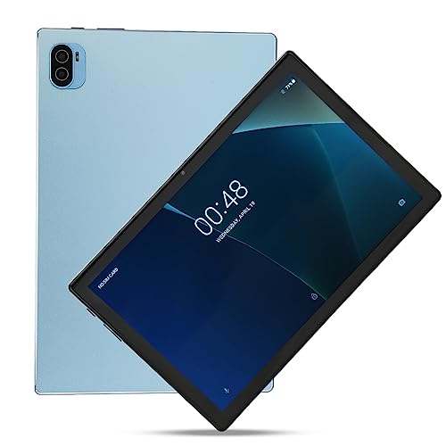 PUSOKEI 10,1-Zoll-Tablet 12.0, 8 GB RAM, 256 GB ROM, Auflösung 1960 X 1080, Zwei Lautsprecher, 7000 MAh Akku, Anrufunterstützung, 5G WiFi, MT6755 8 Kern, 128 G Speicherkarte (Blau) von PUSOKEI