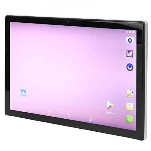PUSOKEI 10,1 Zoll Tablet Android11, 4G Telefonie Tablet, Octa Core 8 GB RAM 256 GB ROM, IPS Touchscreen, 8 MP + 20 MP Dual Kamera, 2,4 G/5 G WiFi, BT5.0, GPS, 6000 MAh Akku, Silber von PUSOKEI