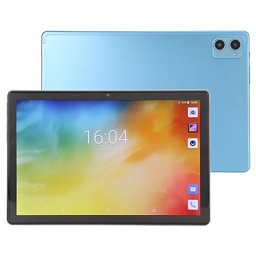 PUSOKEI 10,1 Zoll Tablet für Android 12, 8 GB RAM, 256 GB ROM, 10 Core 8800 MAh, FHD Display BT5.0 4G LTE Gaming Tablet PC, Dual Kamera 5G WiFi, EU Stecker (Blau) von PUSOKEI