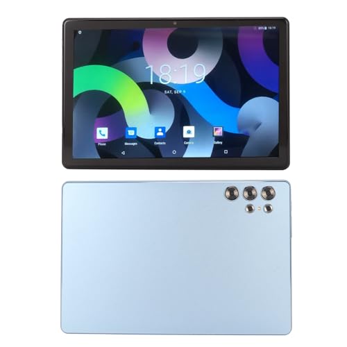 PUSOKEI 10,1 Zoll Tablet für Android 13, Octa Core 12 GB 256 GB, FHD 4G LTE Tablet PC mit BT Kopfhörern, 5G WiFi Gaming Tablet, Dual Kameras (Blue) von PUSOKEI