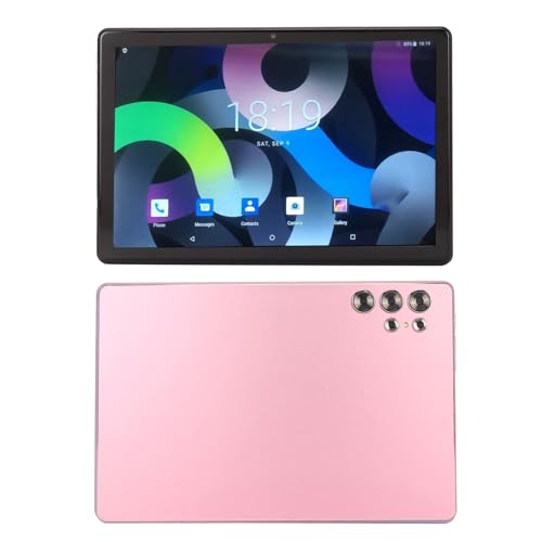 PUSOKEI 10,1 Zoll Tablet für Android 13, Octa Core 12 GB 256 GB, FHD 4G LTE Tablet PC mit BT Kopfhörern, 5G WiFi Gaming Tablet, Dual Kameras (Rosa) von PUSOKEI