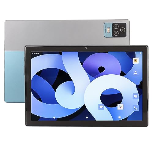 PUSOKEI 10,1 Zoll Tablet für Android 13.0, 8 Core 12 GB RAM 512 GB ROM, 5G WiFi 4G LTE IPS Bildschirm Tablet PC, Augenschutz, 11200 mAh Akku (Blau) von PUSOKEI