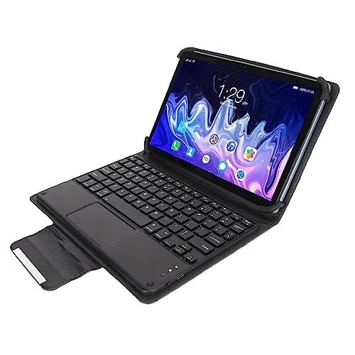 PUSOKEI 10,1 Zoll Tablet für12.0, Octa Core, 8 GB RAM, 256 GB ROM, 5G WiFi, 1960 X 1080 Auflösung, Zwei Lautsprecher, 2 in 1 Convertible, BT Tastatur (EU-Stecker) von PUSOKEI