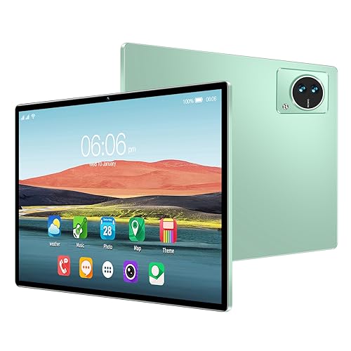 PUSOKEI 10,1 Zoll Tablet mit Schutzhülle, 8 Kern CPU 8 GB 256 GB, FHD 4G LTE Tablet PC für Android 12.0, 5G WiFi Gaming Tablet, 1920 X 1080 (EU-Stecker) von PUSOKEI