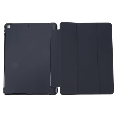 PUSOKEI 10,2 Zoll Tablet Hülle, Schlanker Ständer, Harte Rückseite, Schützende Smart Cover, Professionelle Vollschutz Lederhülle mit Stiftschlitz (Dunkelblau) von PUSOKEI