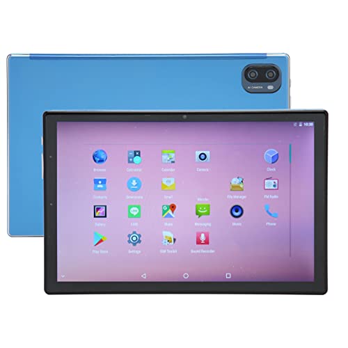 PUSOKEI 10 Zoll Tablet, Octa Core, 6 GB RAM, 256 GB ROM, IPS Bildschirm, 7000 mAh Akku, 4G 5G WiFi, Dual SIM, Dual Kartensteckplätze, GPS, für11 (Blau) von PUSOKEI