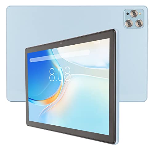 PUSOKEI 10 Zoll Tablet, für11, Octa Core und 6 GB 256 GB, IPS Bildschirm, Zwei Lautsprecher, 7000 mAh Akku, Vielseitig (Blau) von PUSOKEI