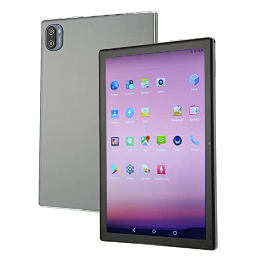 PUSOKEI 10 Zoll Tablet 6 und 256G Octa Core 4G Kommunikation 5G WiFi HD Tablet PC für11, 7000 mAh Akku, Grau (Grau) von PUSOKEI