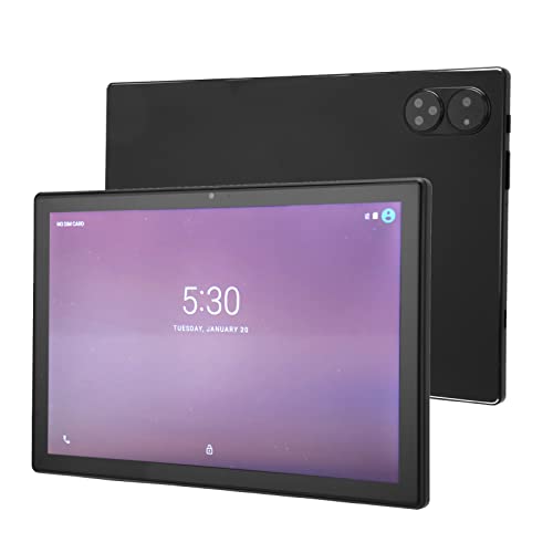 PUSOKEI 10 Zoll Tablet für11, 6 GB RAM, 256 GB ROM, Octa Core, 5G WiFi, 4G Anruftablett für, IPS Bildschirm, 7000 mAh Akku, Nachtlesemodus (Schwarz) von PUSOKEI