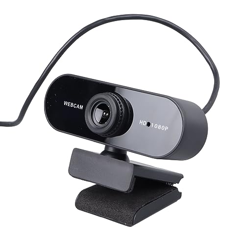 PUSOKEI 1080P HD Computerkamera mit Mikrofon, Klares Videobild, Sprachinteraktiv, Perfekt für Videoaufzeichnung, Konferenzen, Streaming von PUSOKEI