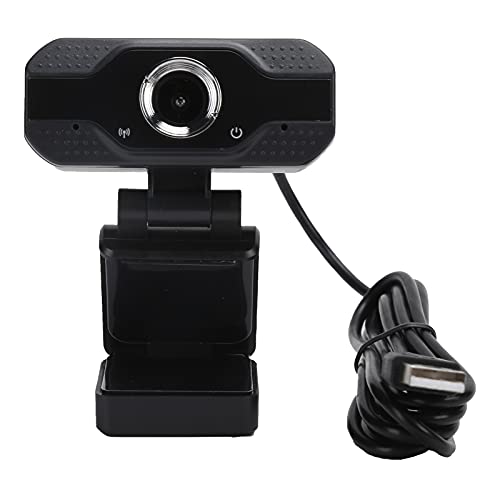 PUSOKEI 1080P-Webkamera, USB-HD-Desktop-PC-Webcam, mit Mikrofon mit Rauschunterdrückung, Multifunktionssockel, Manueller Fokus, für Videoanrufe, Konferenzen, Aufzeichnungen, Gaming von PUSOKEI
