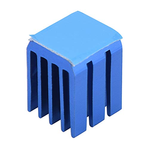 PUSOKEI 10pcs Blue Aluminium Schrittmotor Treiber für 3D-Drucker, Schneller Kühlkörper Kühlrippen Kühler mit Speziellem Mesh Design, Stabil und Glatt von PUSOKEI