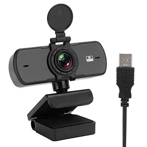 PUSOKEI 1440P Web-Kamera, Full HD 2K HD-Webcam, USB-Kabelgebundene Computerkamera, Integriertes Mikrofon mit Rauschunterdrückung, Plug and Play, für Streaming/Aufzeichnung/Konferenz (pc-05) von PUSOKEI