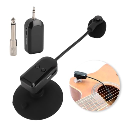 PUSOKEI 2,4 G Drahtloses Instrumentmikrofon, 360 ° -Rotationsclip auf Instrumentenmikrofonen -Tonaufnahmesystem, Volles Richtungskondensator -Mikrofon für Saxophongitarren Violin Cello PUSOKEI 2,4 G Drahtloses Instrumentmikrofon, 360 ° -Rotationsclip auf Instrumentenmikrofonen -Tonaufnahmesystem, Volles Richtungskondensator -Mikrofon für Saxophongitarren Violin Cello von PUSOKEI