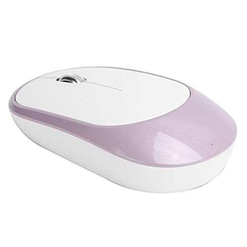 PUSOKEI 2,4-G-Wireless-Maus, Wiederaufladbare Optische Maus mit 3 Tasten, Tragbare Stumme Mobile Maus mit USB-Empfänger, 1000/1200/1600 DPI Einstellbar, für PC, Desktop (Lila) von PUSOKEI