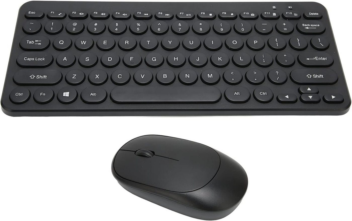PUSOKEI 2,4 GHz Kabellos-Technologie ermöglicht flexible Tastatur- und Maus-Set, mit ergonomischem Design & schlanker Form maximale Bewegungsfreiheit von PUSOKEI