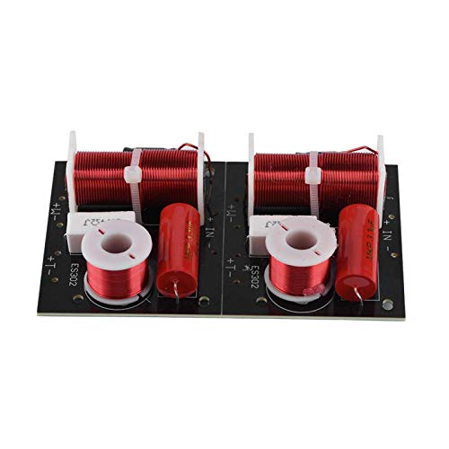 2-teiliger Lautsprecher-Frequenzteiler, 2-Wege-2-Einheiten-HiFi-Soundfilter-Audiomodulplatine, HiFi-Audio-Crossover-Filter-Frequenzverteiler-DIY-Modul von PUSOKEI