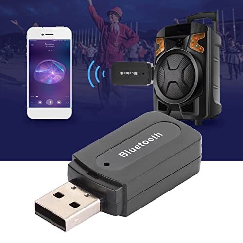 PUSOKEI 2-teiliger -USB-Audioempfänger/Adapter, Unterstützung für Freisprechen, Stereo-AUX-Ausgang, 5-10 Meter Empfangsentfernung, Plug-and-Play von PUSOKEI