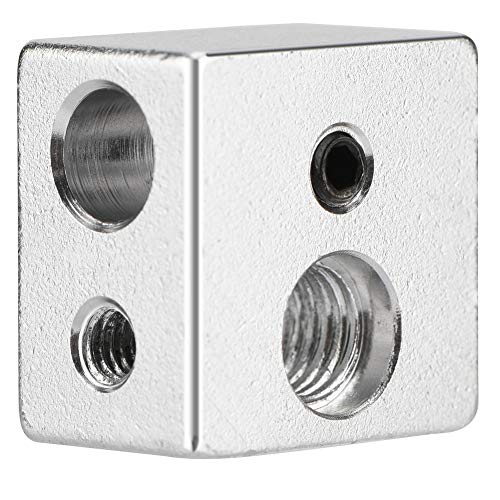 PUSOKEI 20x20x13mm Aluminium MK10 Extruder Hotend Heizblock M7 Gewinde Wärmebruch mit Hoher Wärmeleitung für 3D-Drucker von PUSOKEI