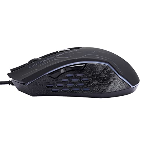 PUSOKEI 4,9 Fuß USB-Maus-Mäuse, 6-Gang-einstellbare 3200DPI Silent Gaming-Maus USB-kabelgebundene Desktop-Laptop-Maus-Gaming-Mäuse von PUSOKEI