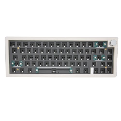 PUSOKEI 67 Tasten DIY Mechanisches Tastatur-Kit, Gaming-Tastaturen mit RGB-Knopf, Kabelloses 2,4 G5.0, Hot-Swap-fähig, LED-Tastatur für die DIY-Produktion, Geräuschdämpfende Baumwolle an von PUSOKEI