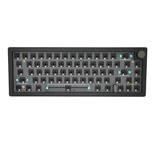 PUSOKEI 67 Tasten DIY Mechanisches Tastatur-Kit, Gaming-Tastaturen mit RGB-Knopf, Kabelloses 2,4 G5.0, Hot-Swap-fähig, LED-Tastatur für die DIY-Produktion, Geräuschdämpfende Baumwolle an von PUSOKEI
