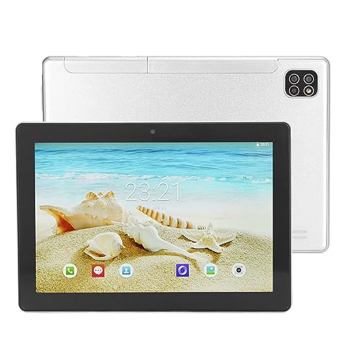 PUSOKEI 8 Zoll Tablet Android11 Tablet, 6 GB RAM, 128 GB ROM, IPS Touchscreen, Octa Core CPU, Dual Lautsprecher, 4G LTE, 2,4/5G WiFi, BT5.0, 8MP+20MP Kamera, 8800 mAh Akku (Silber) von PUSOKEI