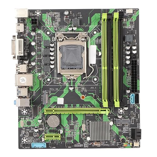 PUSOKEI ATX Motherboard B75 Steckplatz 1155 DDR3 6 Gbit/sM.2 NVME PCIe VGA HD Ausgang, 3+1 Phasen Stromversorgung, 4 lagiges PCB, für Core I7/i5/i3, E3/V1/V2 Serie von PUSOKEI