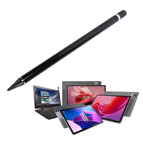 Aktiver Eingabestift für -Tablets und -Telefone, Hohe Empfindlichkeit, Präzise Steuerung, Wiederaufladbarer Kapazitiver Eingabestift für Pro Air -Tablets (Black) von PUSOKEI