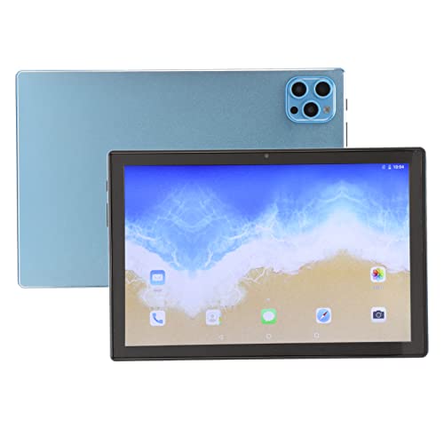 PUSOKEI Android 12 Tablet 10 Zoll, MT6889 8 Cores Tablet PC, 6 GB RAM+128 GB ROM, 8 MP Front+20 MP Rückkamera, 1920 X 1200 HD-Vollbild, 2,4 G + 5 G WiFi, 8800 MAh, Bluetooth 5.0 Touch, Zwei(Blau) von PUSOKEI