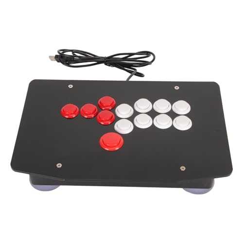 PUSOKEI Fight Stick mit USB 2.0 Anschluss, Präzise Steuerung, Vollständige Tasten, Exquisites Design für STEAM Game Center, PC Emulator, für von PUSOKEI