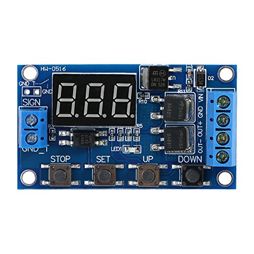 PUSOKEI DC 12V Timer Relais, DC 5V-36V Trigger Cycle Delay Timer Schalter EIN- / Ausschaltrelaismodul mit LED-Anzeige PUSOKEI DC 12V Timer Relais, DC 5V-36V Trigger Cycle Delay Timer Schalter EIN- / Ausschaltrelaismodul mit LED-Anzeige von PUSOKEI