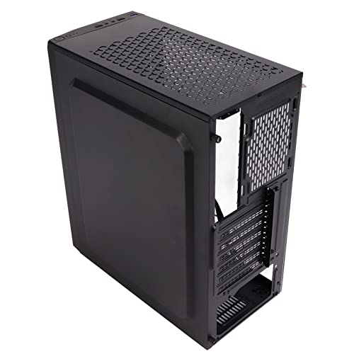 PUSOKEI Desktop-Gehäuse Computergehäuse, ATX/Micro ATX/ITX Gaming-PC-Gehäuse, SECC-Blatt, Dimensional Duct System, mit Magnetischem Staubschutznetz, für 3,5 2,5 SSD von PUSOKEI