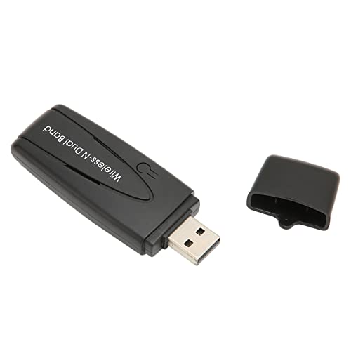 PUSOKEI Dualband-WLAN-Adapter 2,4 G 300 Mbit/s 5,8 G 300 Mbit/s, drahtloser USB-Computernetzwerkadapter, Reisegröße, für Windows XP 7 8 8.1 10 11 von PUSOKEI