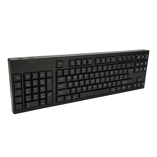 PUSOKEI Ergonomische Tastatur für Linkshänder mit 109 Tasten, Micro USB Plug and Play Tastatur, für Business Accounting Designer von PUSOKEI