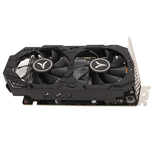 PUSOKEI GTX1630 4G-Grafikkarte, 1740/1785 MHz Kernfrequenz, 64-Bit-GDDR6-Gaming-Grafikkarte, Kühlung mit Zwei Lüftern, Leistungsstarke Leistung, Unterstützt 4K 8K VR, für Win7 10 11 von PUSOKEI