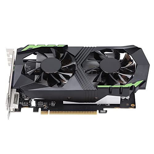 PUSOKEI GTX650Ti Grafikkarte, 128bit 2GB DDR5 1250MHz PCIE 2.0 Gaming Grafikkarte, Dual Fan Computer Grafikkarte, 3D API DirectX 12 Desktop Grafikkarte für PC von PUSOKEI