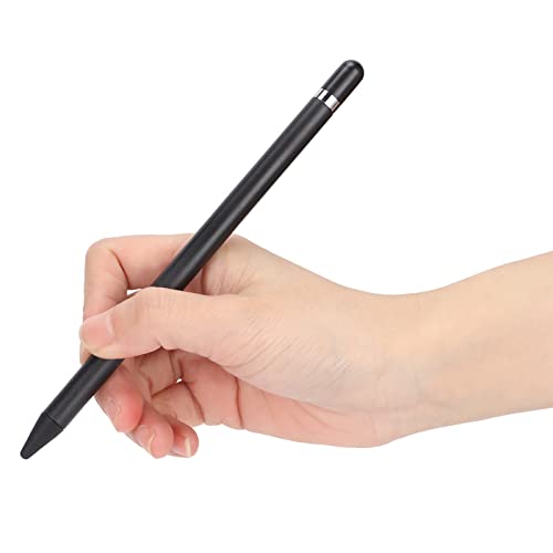 PUSOKEI Hochempfindliche Stylus Stifte für Kapazitive Touchscreens,Sanft Leise Silikonspitze,Kratzerfester Bunter Stylus Touchscreen Stift für Telefon Tablets,Kein Aufladen Erforderlich(Schwarz) von PUSOKEI