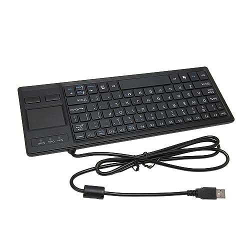 PUSOKEI Kabelgebundene Kompakte Touch Tastatur mit HUB Funktion, Einfachen Gesten, Langlebigen Tasten für Industrie, Gastronomie, Schifffahrt, Fertigung von PUSOKEI