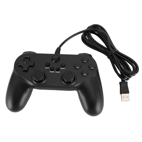 PUSOKEI Kabelgebundener Gaming Controller, USB Gaming Gamepad, PC Game Controller Joystick mit Dual Vibration Turbo, für 7 8 10 11, für PC 360/Steam PC/PC Simulator von PUSOKEI