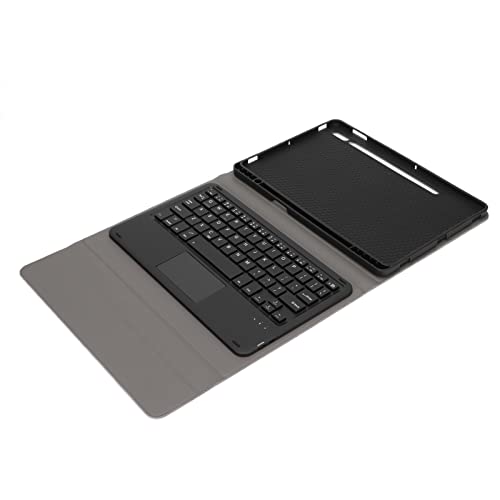 PUSOKEI Kabellose Abnehmbare Tastatur mit Stiftschlitz und Empfindlichem Touch-Bedienfeld, Ergonomische, Schnurlose Tastatur, Ultradünn, für Samsung Tab S7 11in 2020 T870/T875 Tablet(Schwarz) von PUSOKEI