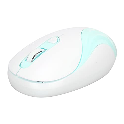 PUSOKEI Kabellose Maus 2,4 GHz Silent Mouse Ergonomische Süße Laptop-Maus Optisches Tracking mit 4 Tasten & USB-Empfänger, für PC, Desktop, Notebook, Desktop (Blau) von PUSOKEI